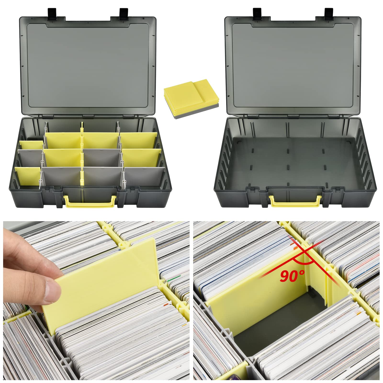 투명 트레이딩 카드 보관함 2300+ 카드 정리함 12 - Graded Card Display 리뷰 및 가격