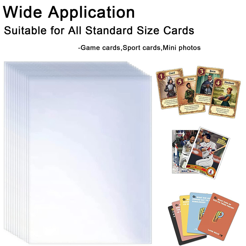 100-600pcs 카드 슬리브 보호 필름으로 덮인 하 - Trading Card Binder 리뷰 및 가격